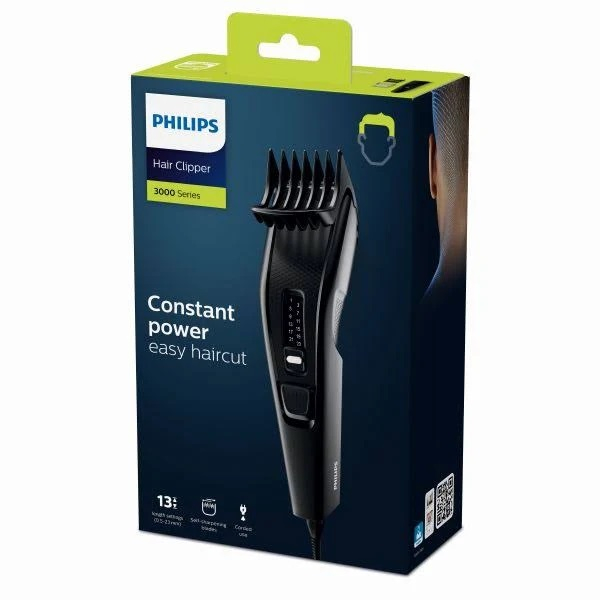 Philips - Series 3000 Corded Hair Clipper Hc3510/13
