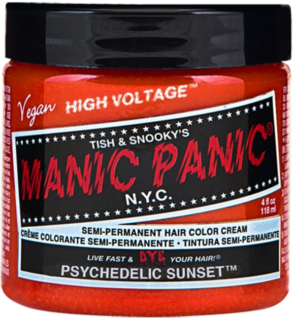 Manic Panic - High Voltage Semi-Permanent Hair Colour Cream - Psychedelic Sun Orange (118ml)