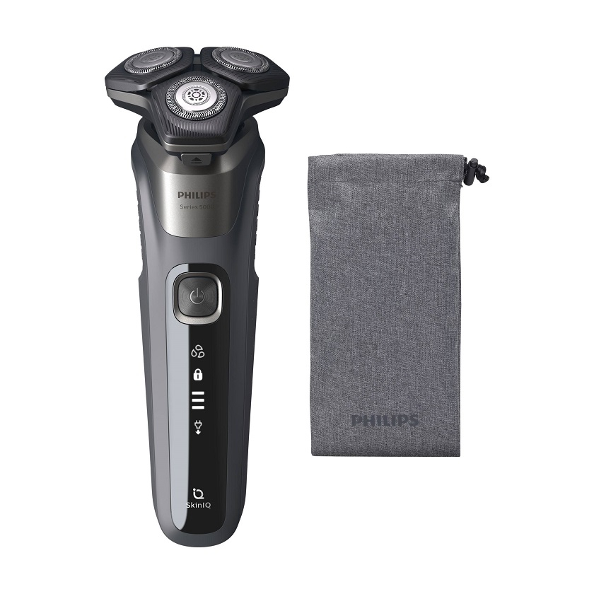 Philips Men's Grey - Series 5000 Wet And Dry Carbon Electric Shaver S5587/10 W/ Pouch