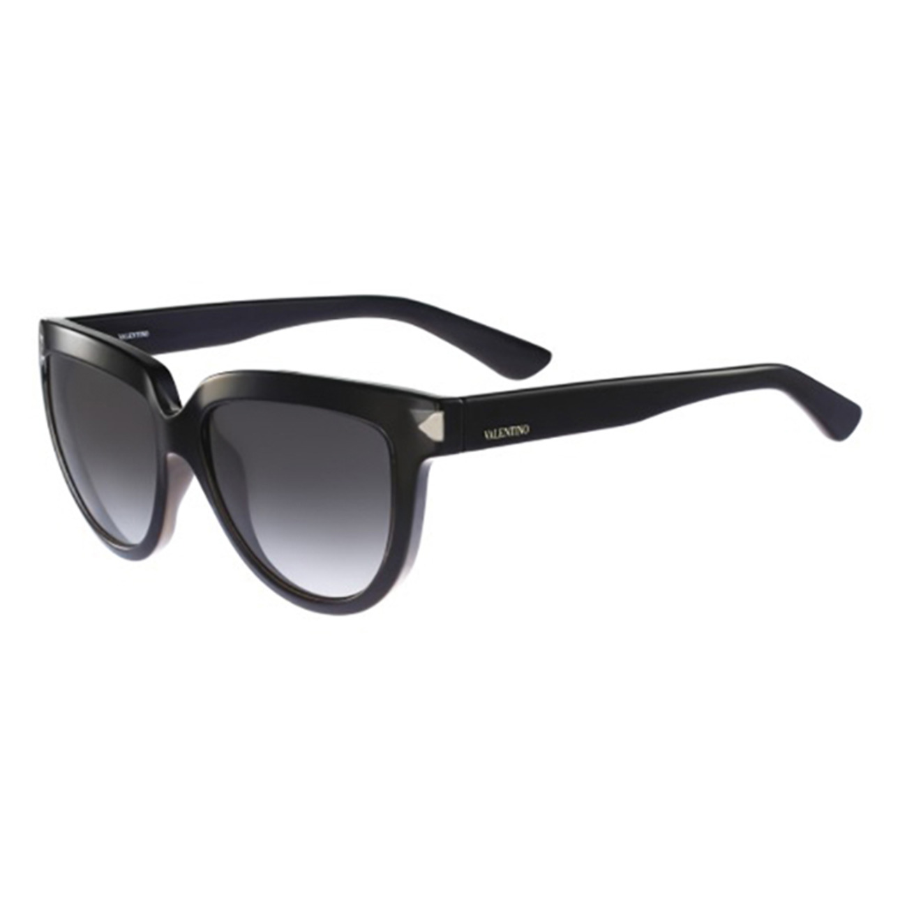 Valentino 'Piano Black' Sunglasses - Black